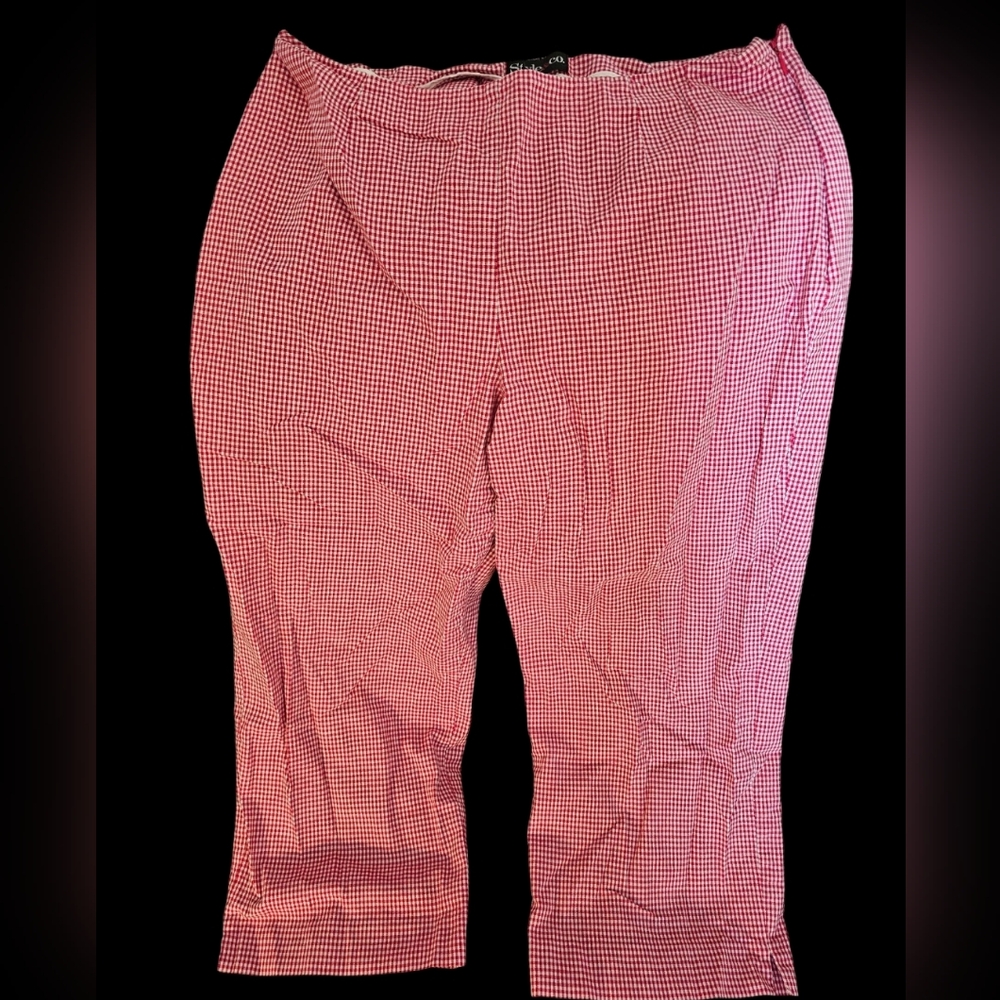 Gingham Crop Pants